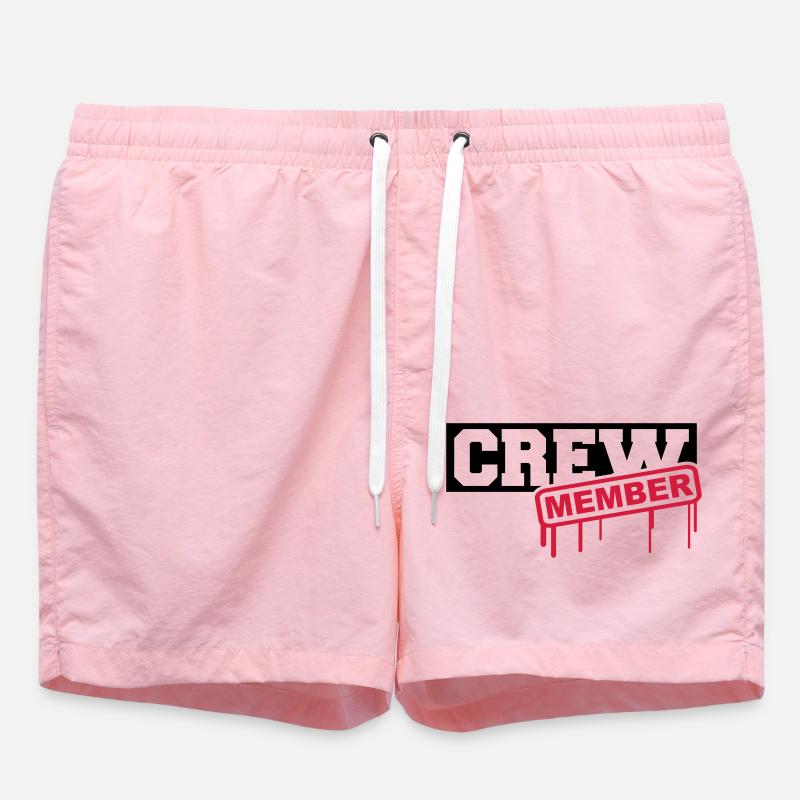 Crew Member - Short de bain - rose