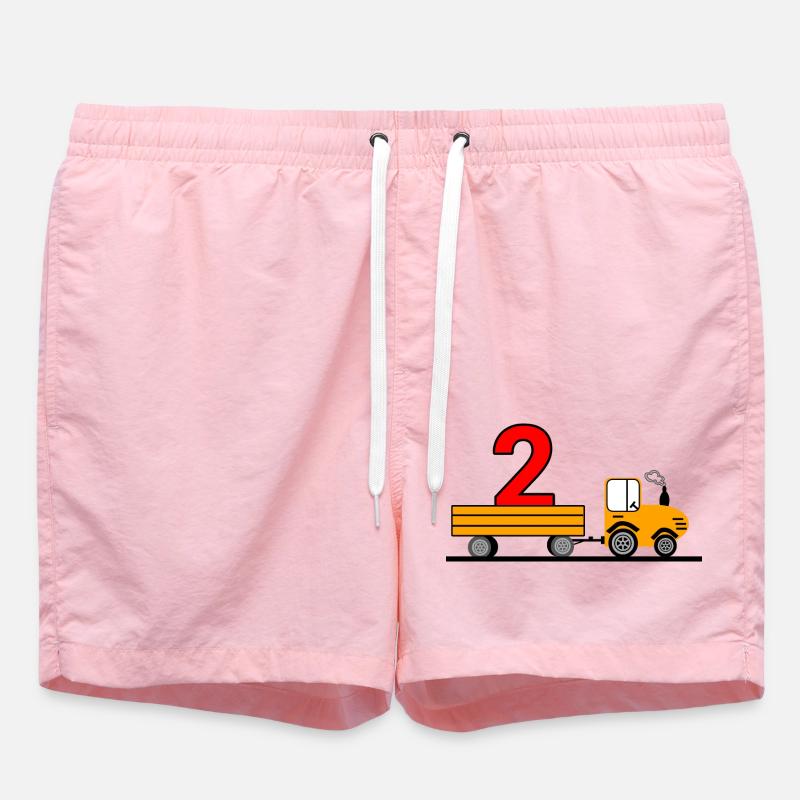 Tractor - Swim Trunks - pink