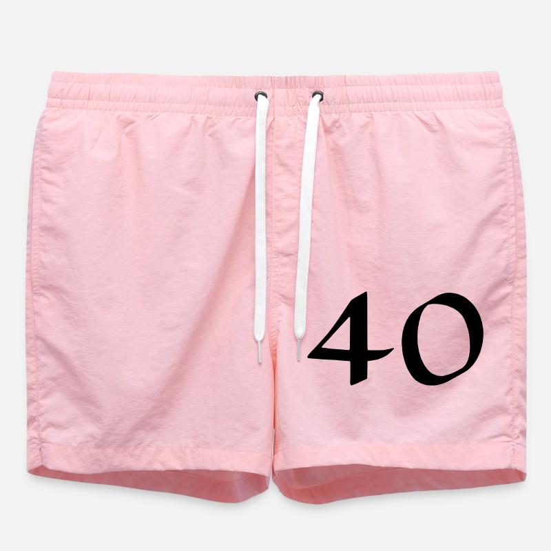 40 - Short de bain - rose