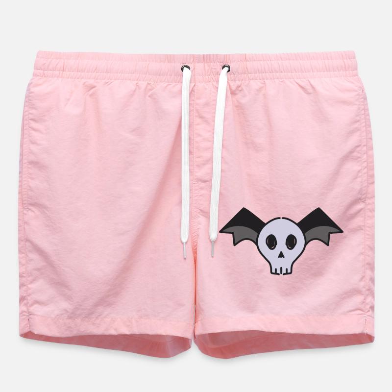 Conception de crâne ailé - Short de bain - rose