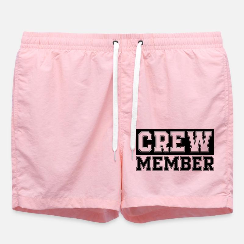 crew member - Swim Trunks - pink