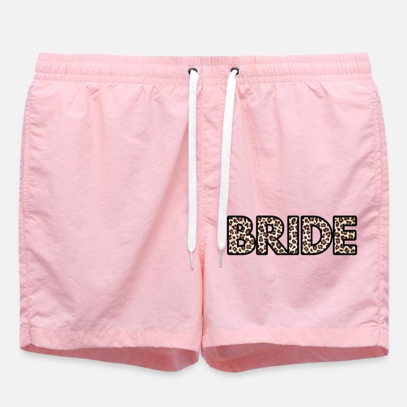 Leopard strap - Swim Trunks - pink