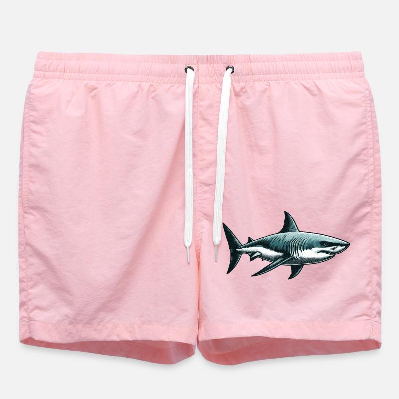 Grand requin blanc - Short de bain - rose