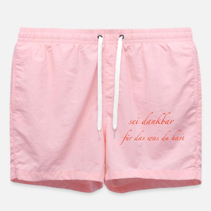 sei dankbar - Badeshorts - Pink
