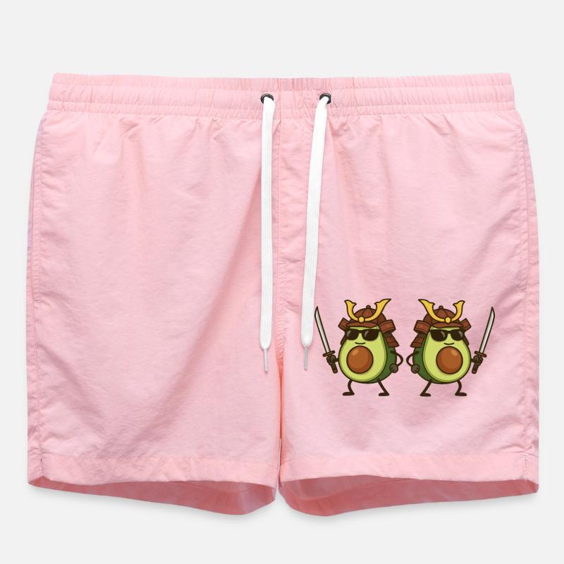 Avocado Samurai 2 - Swim Trunks - pink