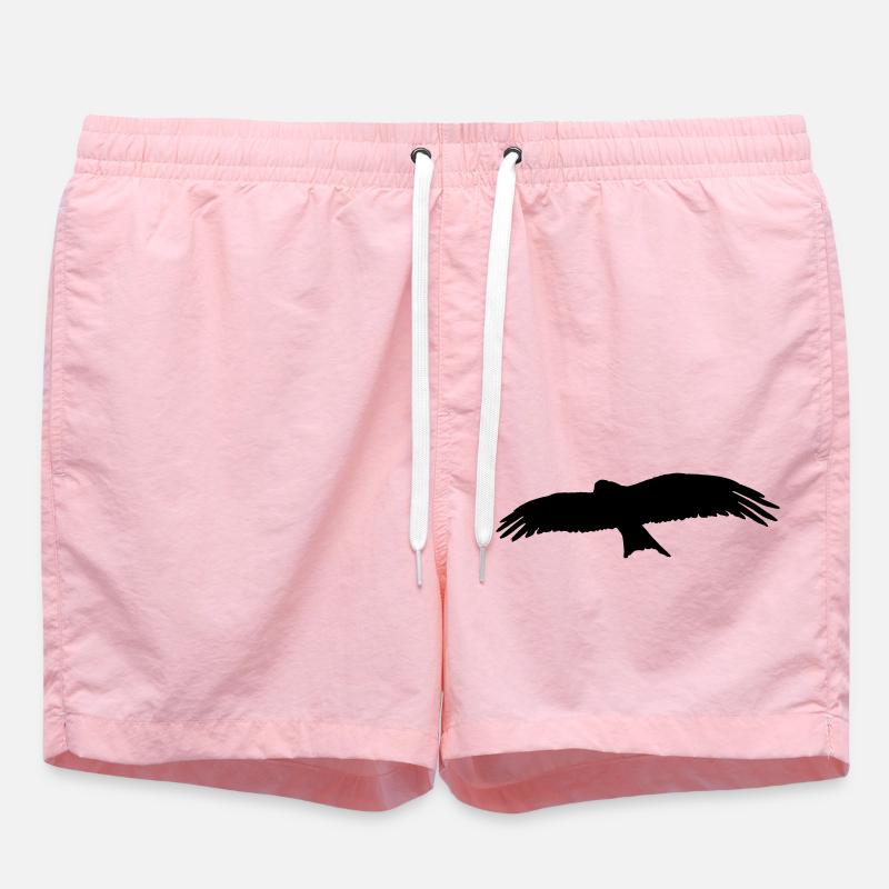 bird - Swim Trunks - pink
