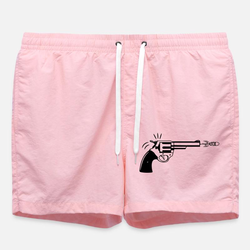 Armes à feu armes - Short de bain - rose