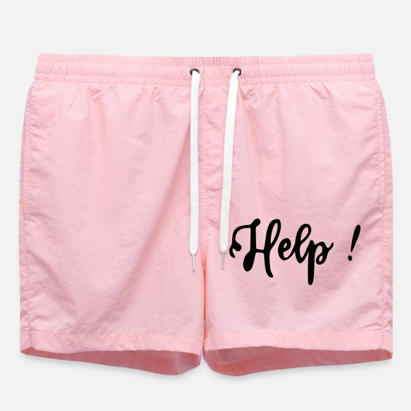 HELP - Swim Trunks - pink