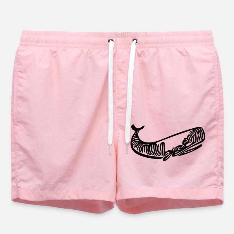 Vector Wal Dessin style - Short de bain - rose