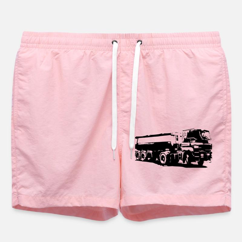Camion - Short de bain - rose
