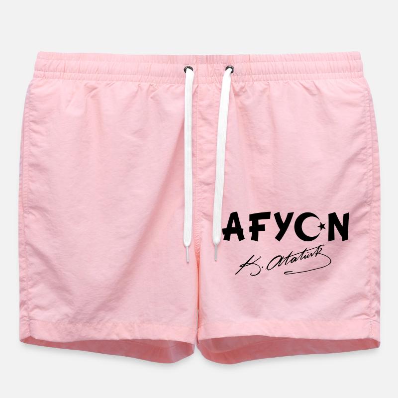Afyon Turquie Drapeau Ata - Short de bain - rose