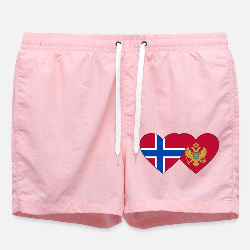 Norvège Drapeau du Monténégro - Short de bain - rose