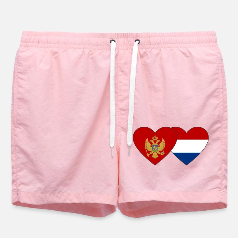 Monténégro Drapeau de la Hollande - Short de bain - rose