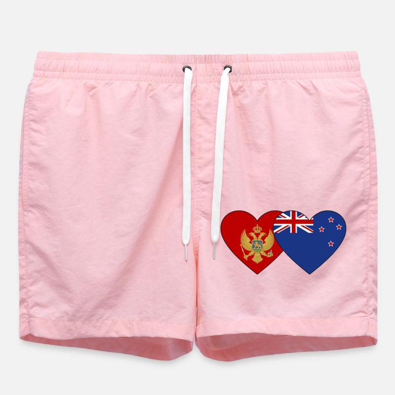 Monténégro Drapeau néo-zélandais - Short de bain - rose