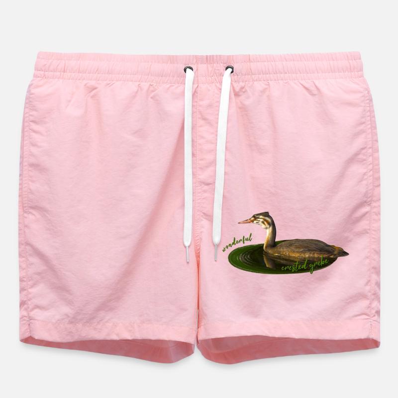 Great crested grebe - Swim Trunks - pink