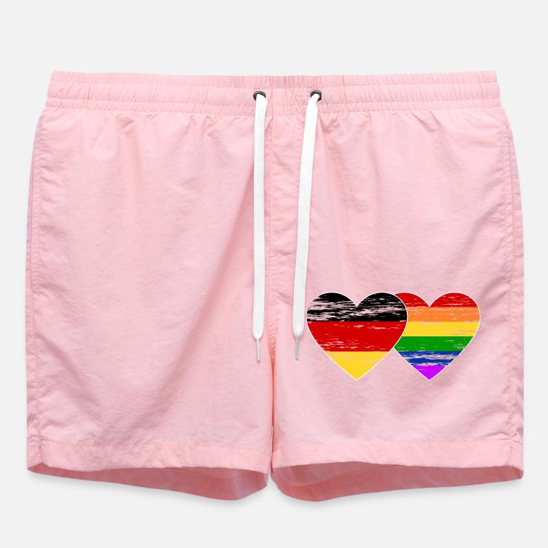 Drapeau arc-en-ciel de l’Allemagne utilisé - Short de bain - rose