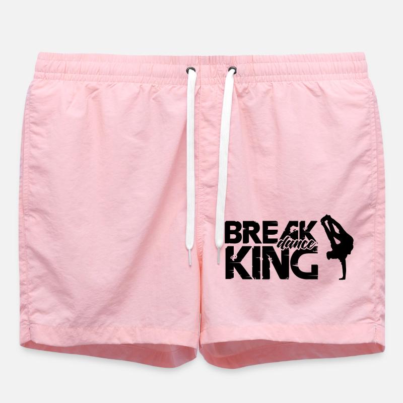 Break Dance King - Swim Trunks - pink