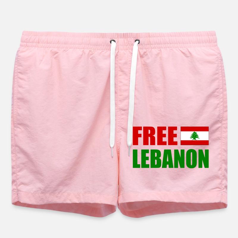 free lebanon - libanon - Short de bain - rose