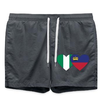 Nigeria Liechtenstein Drapeau Coeur - Short de bain -  - Devant