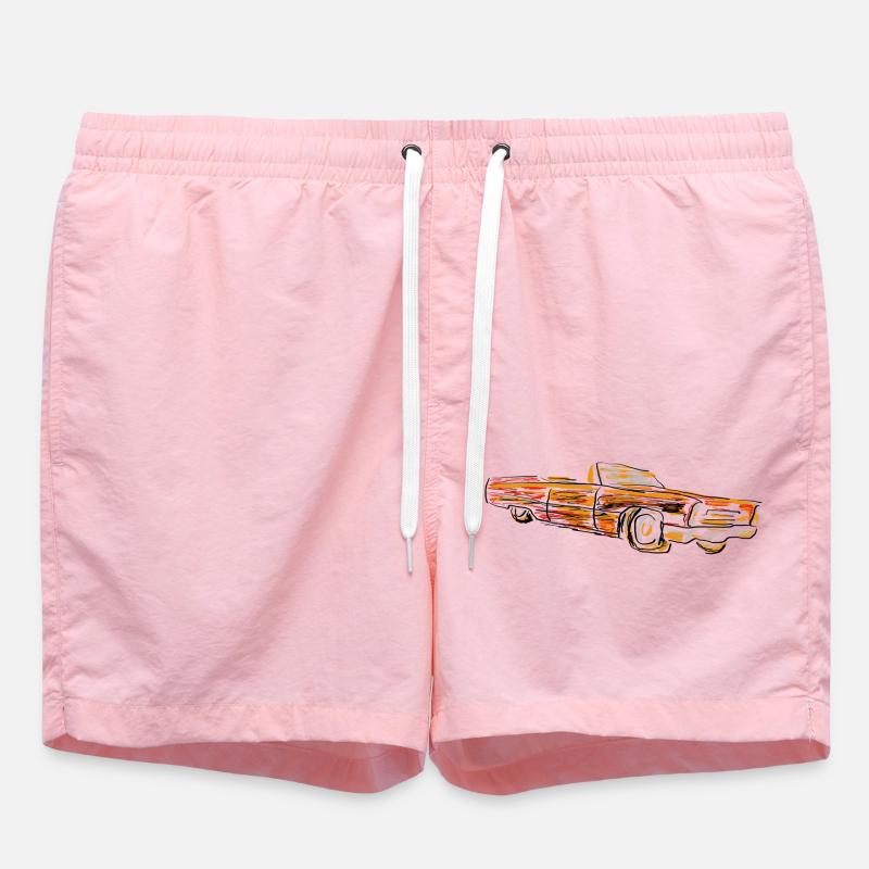 Voiture - Short de bain - rose