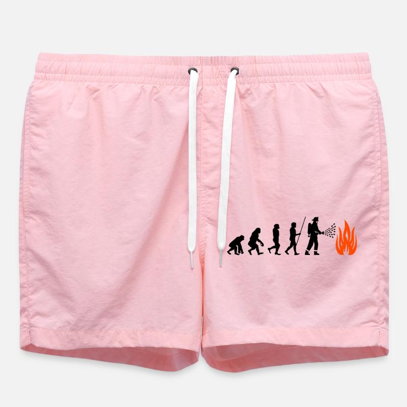 Évolution des pompiers - Short de bain - rose
