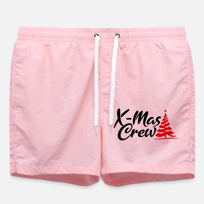 Christmas Crew X-Mas Crew - Swim Trunks - pink