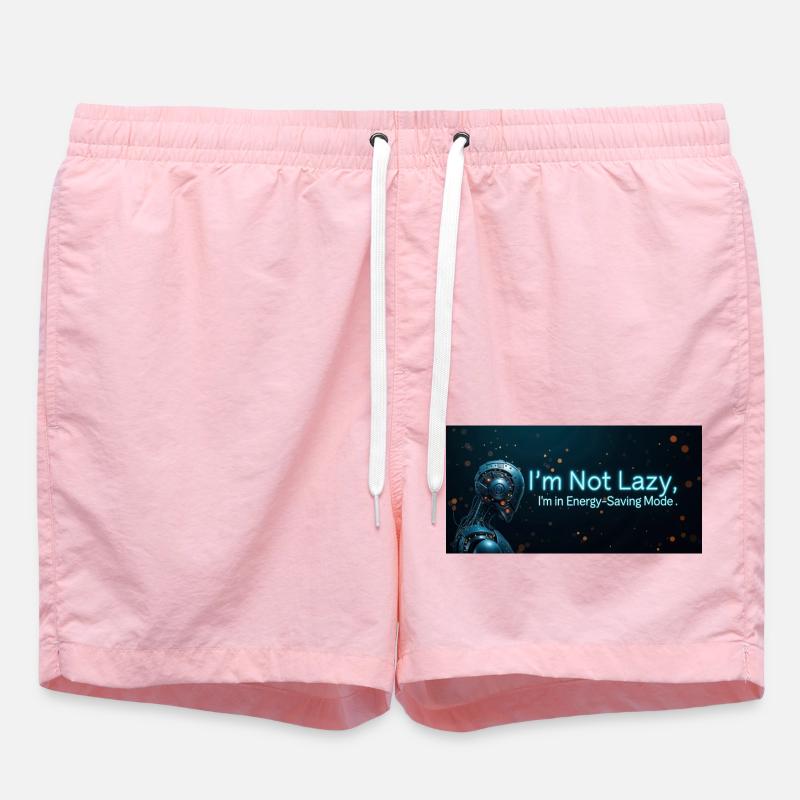 Nerd Code Energy - Badeshorts - Pink