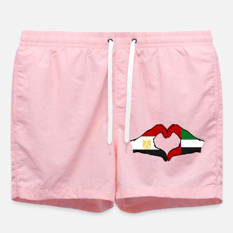 Égypte Émirats arabes unis Drapeau - Short de bain - rose