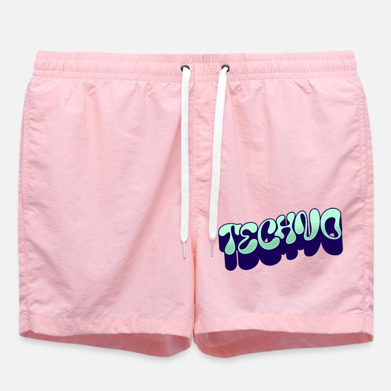 Techno - Swim Trunks - pink