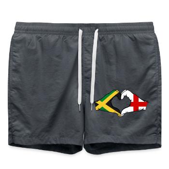 Jamaïque Angleterre Mains Forme De Coeur - Short de bain -  - Devant