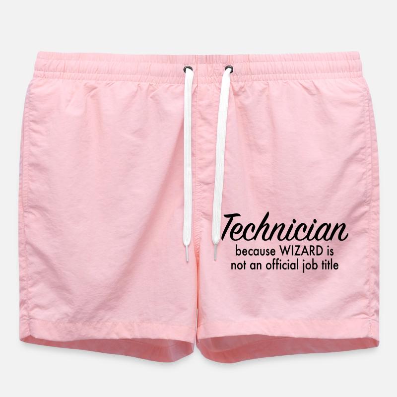 technician - Swim Trunks - pink