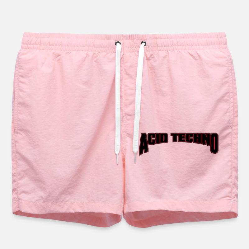 Acid Techno - Short de bain - rose