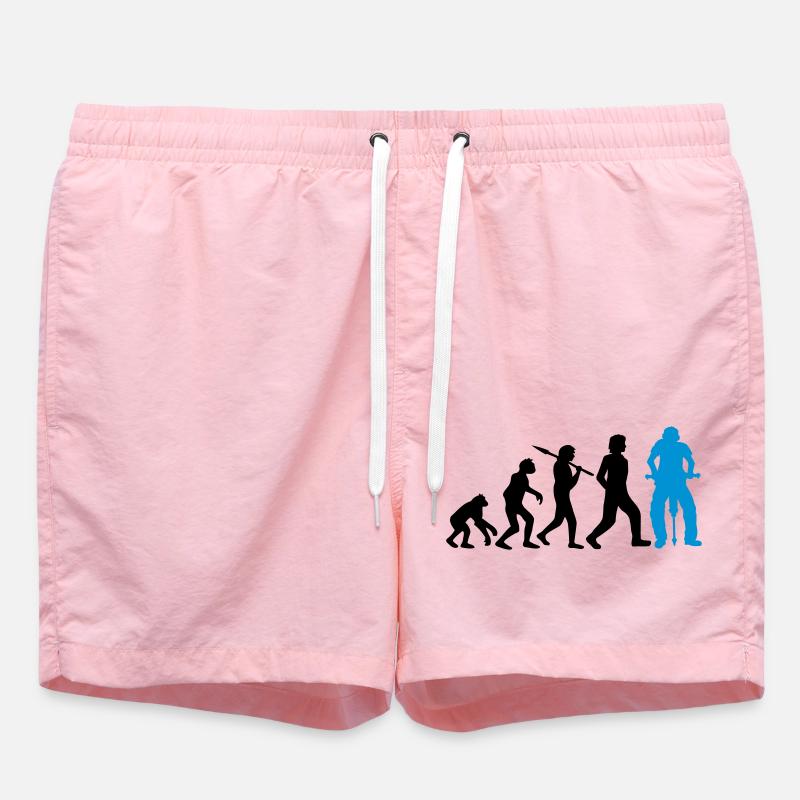 Logo Evolution Jackhammer - Swim Trunks - pink