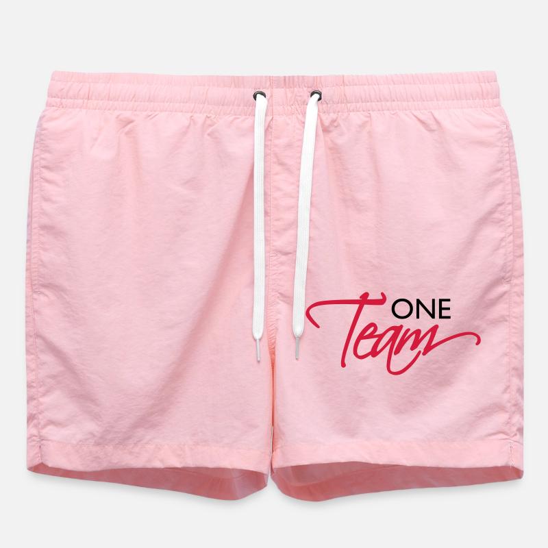 One Team Crew - Swim Trunks - pink