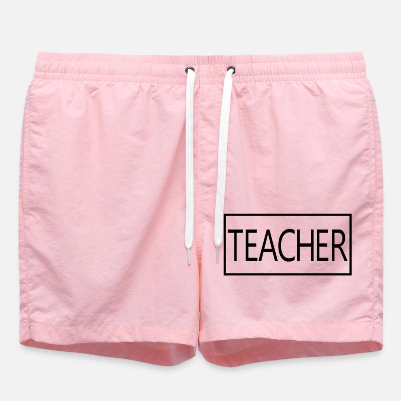 Cadeau d'enseignant diplômé fier d'enseigner - Short de bain - rose
