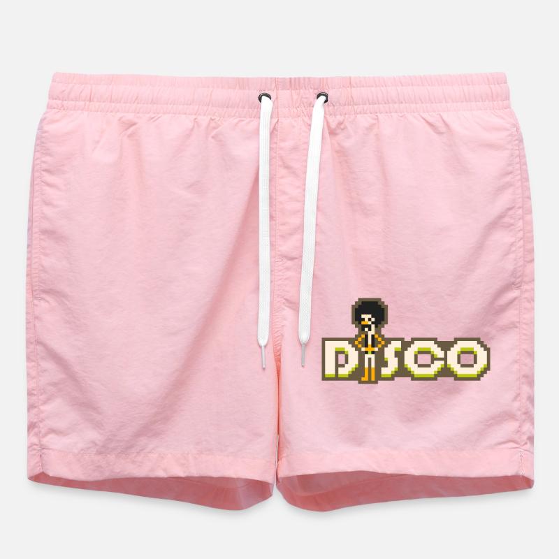 Discothèque 8 bits - Short de bain - rose