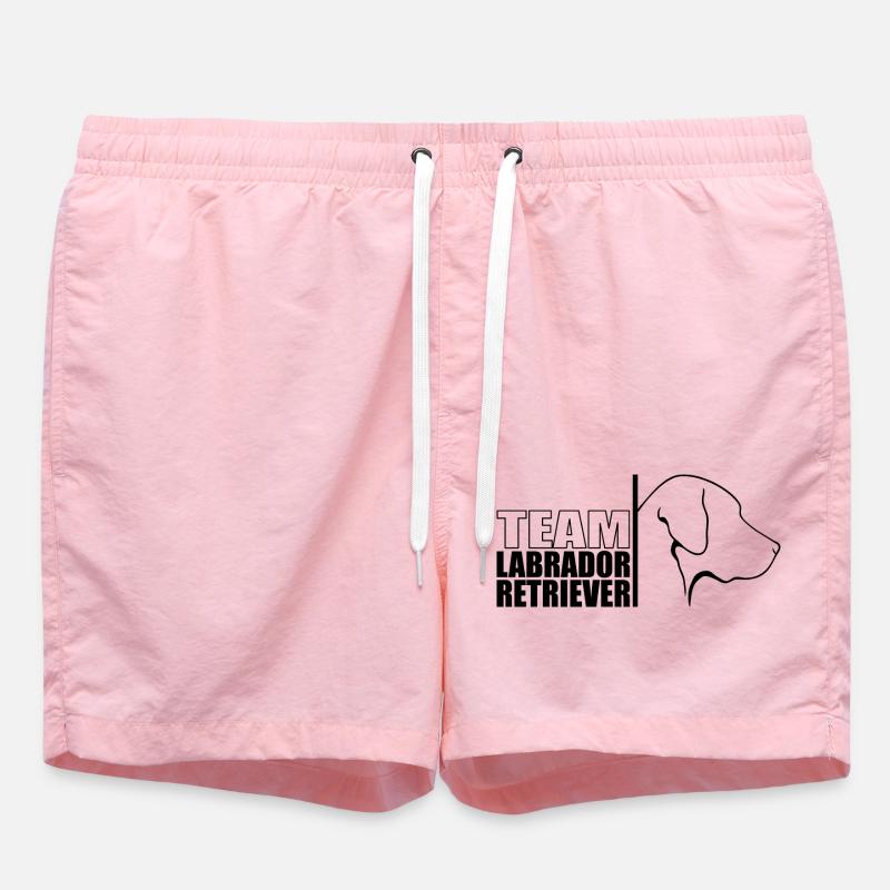 TEAM Labrador Retriever Hunde Hund Labbi Wilsigns - Badeshorts - Pink