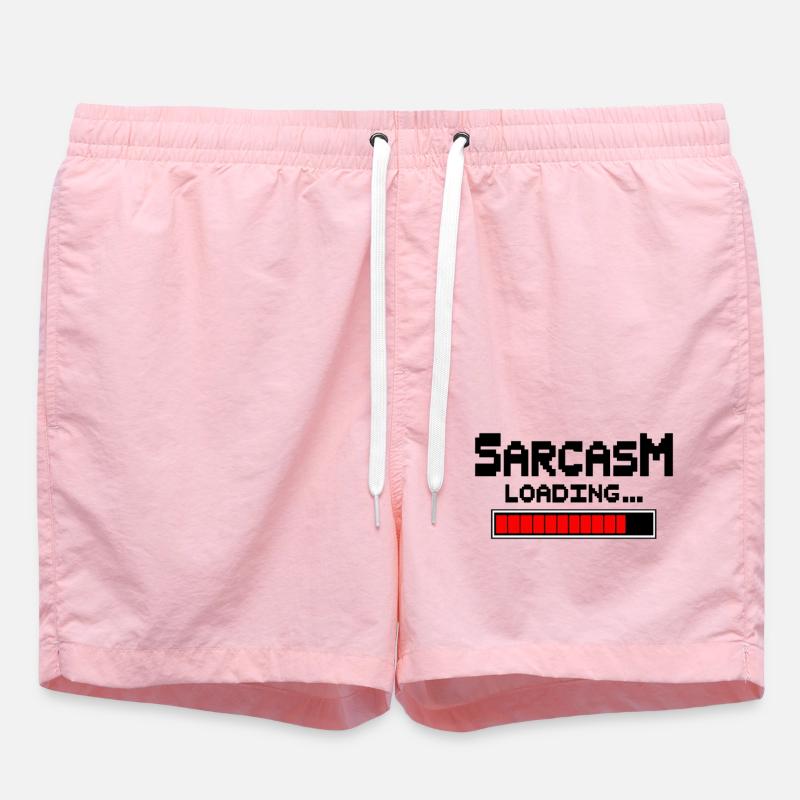 Sarcasme Loading Humour - Short de bain - rose