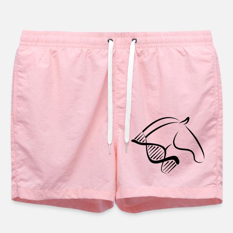 Reiterin Perd DNA Design - Badeshorts - Pink