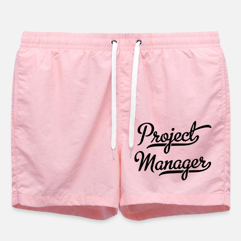 Chef de projet - Short de bain - rose