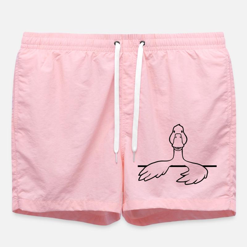 Comic Goose derrière le mur - Short de bain - rose