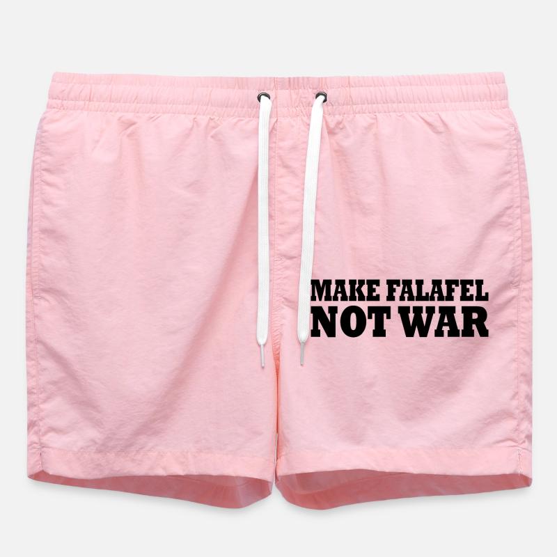 Make falafel not war - Swim Trunks - pink