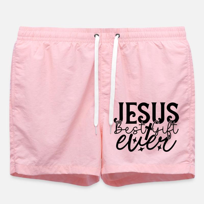 Jésus - Short de bain - rose
