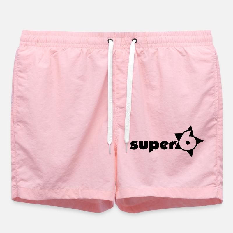 super_6_1c - Badeshorts - Pink
