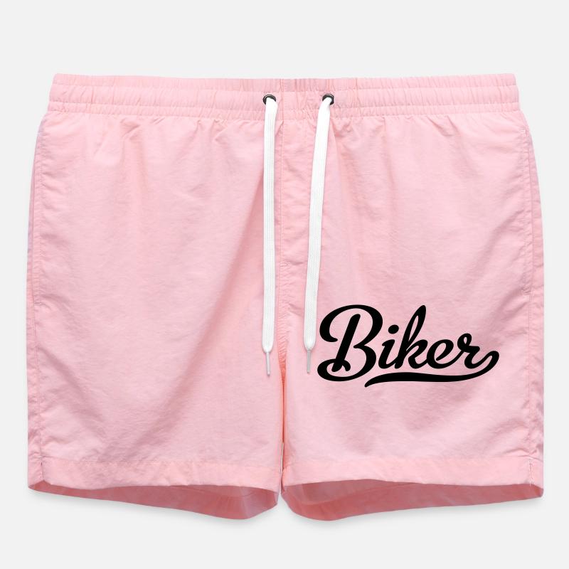biker - Swim Trunks - pink
