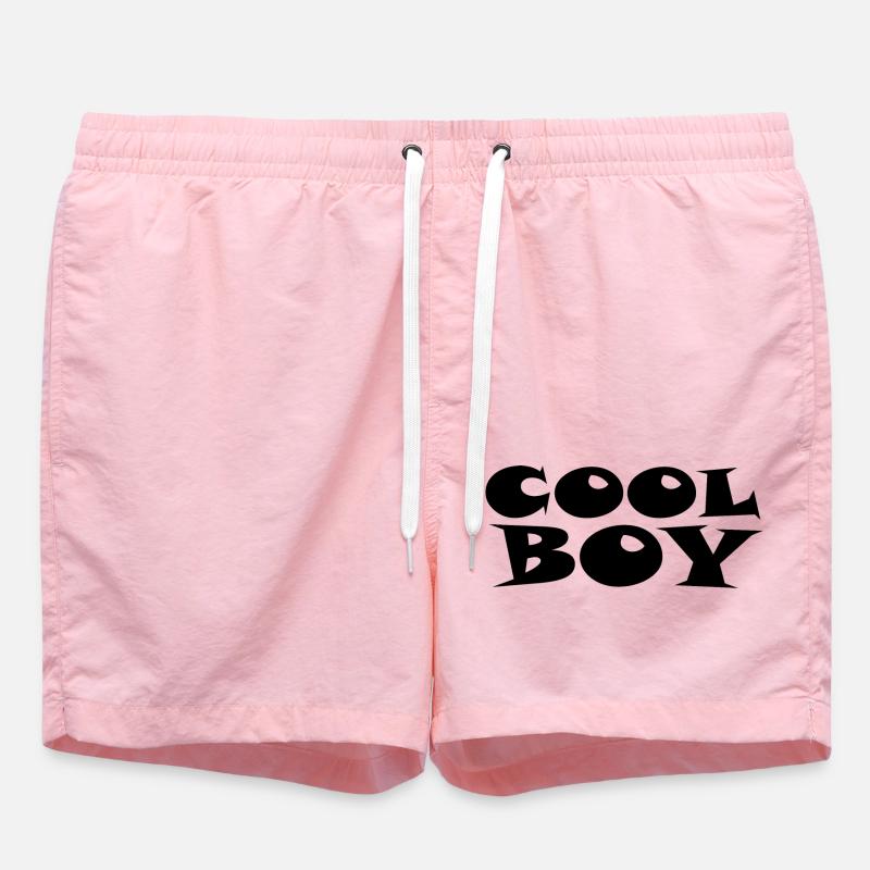 Cool Boy - Cool boy - Swim Trunks - pink