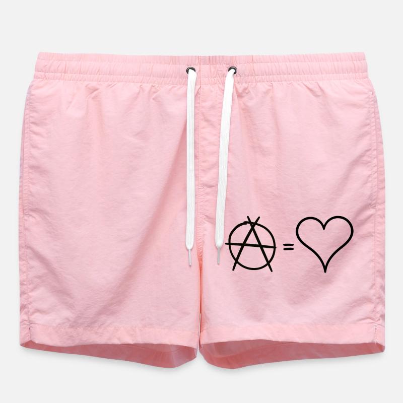 Anarchy is love - Swim Trunks - pink