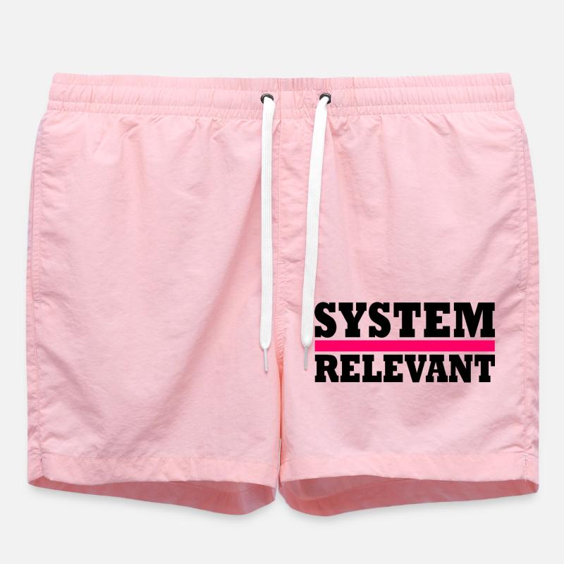 System relevant - Badeshorts - Pink