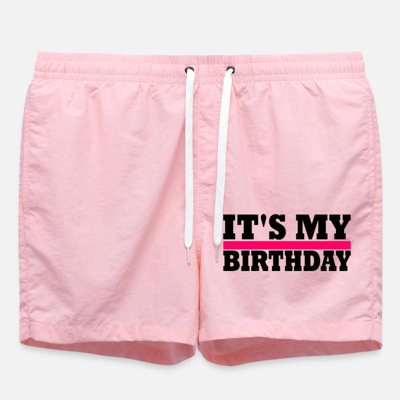 c'est mon anniversaire - Short de bain - rose