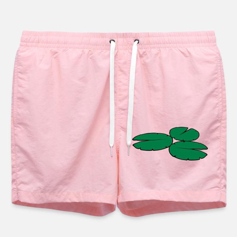 3 feuilles de nénuphar - Short de bain - rose